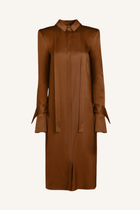 Back Flap Shirt Dress