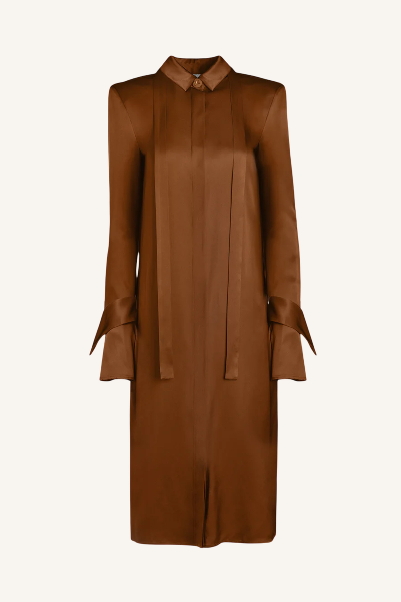 Back Flap Shirt Dress