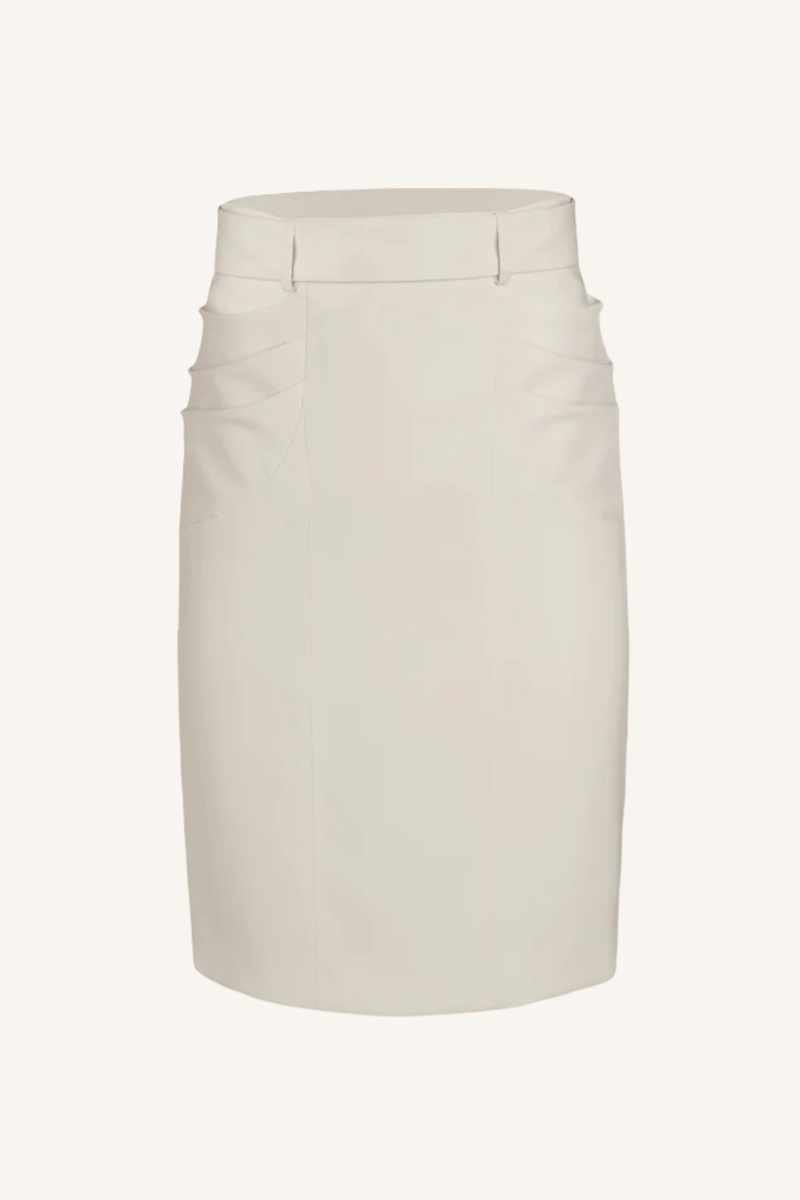 Draped Hip Pencil Skirt