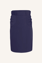 Draped Hip Pencil Skirt