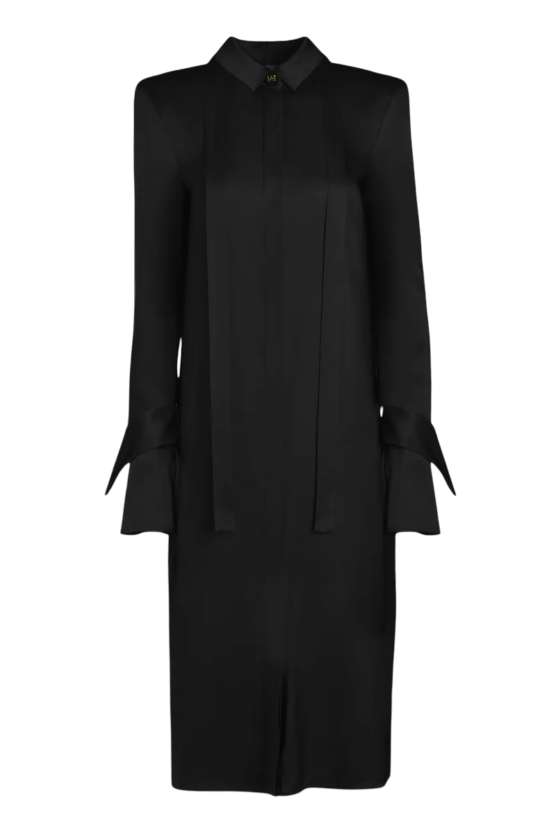 Back Flap Shirt Dress