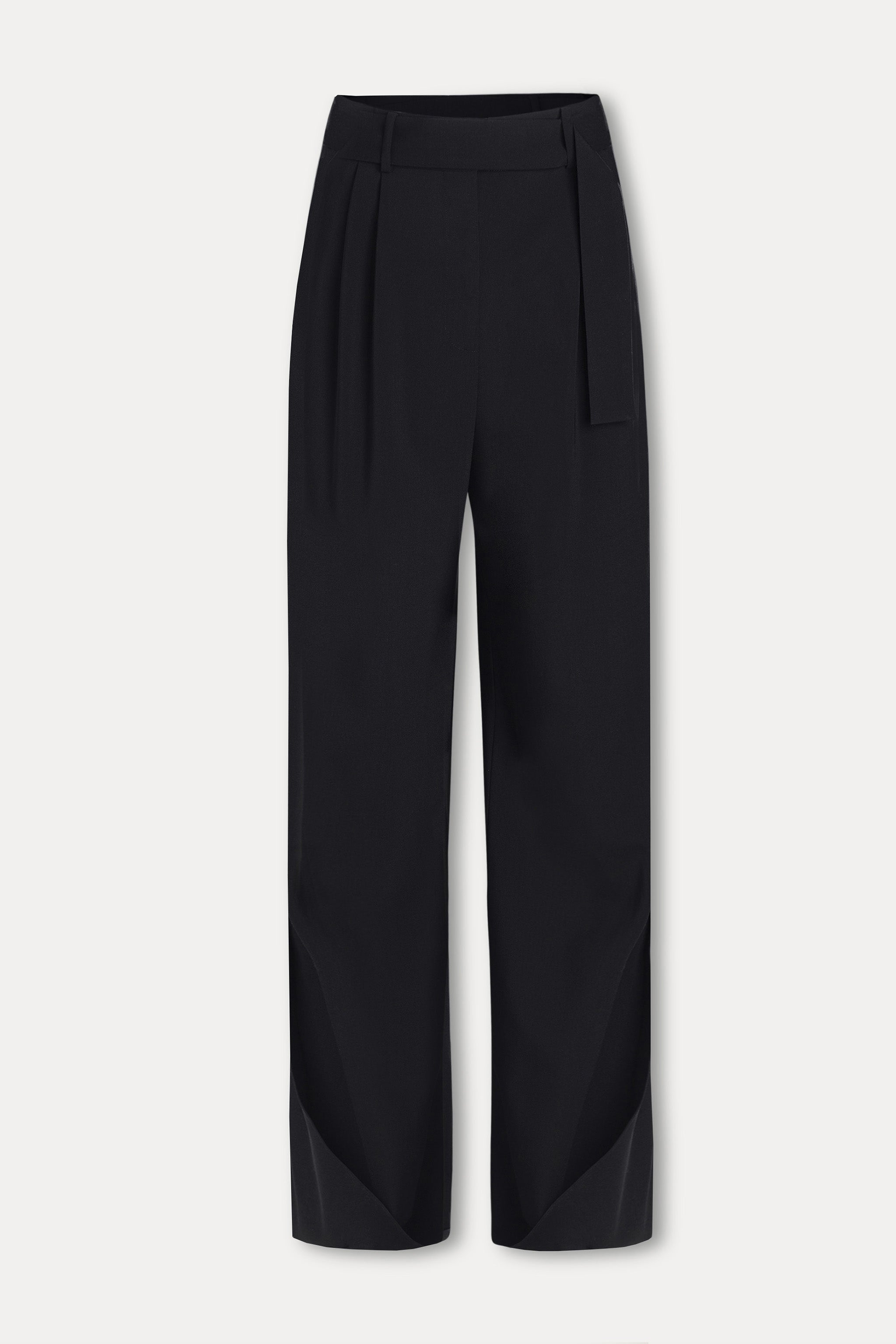 Fold Over Hem Wide-Leg Pants | Aiste Hong