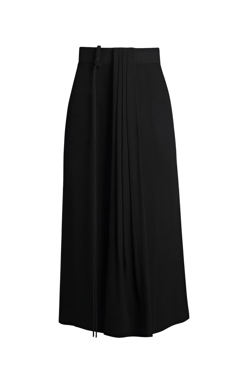 Draped Midi Skirt