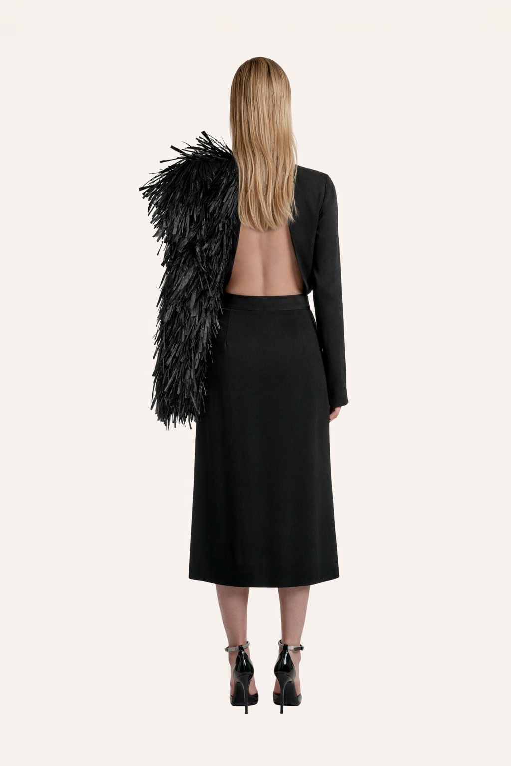 Draped Midi Skirt