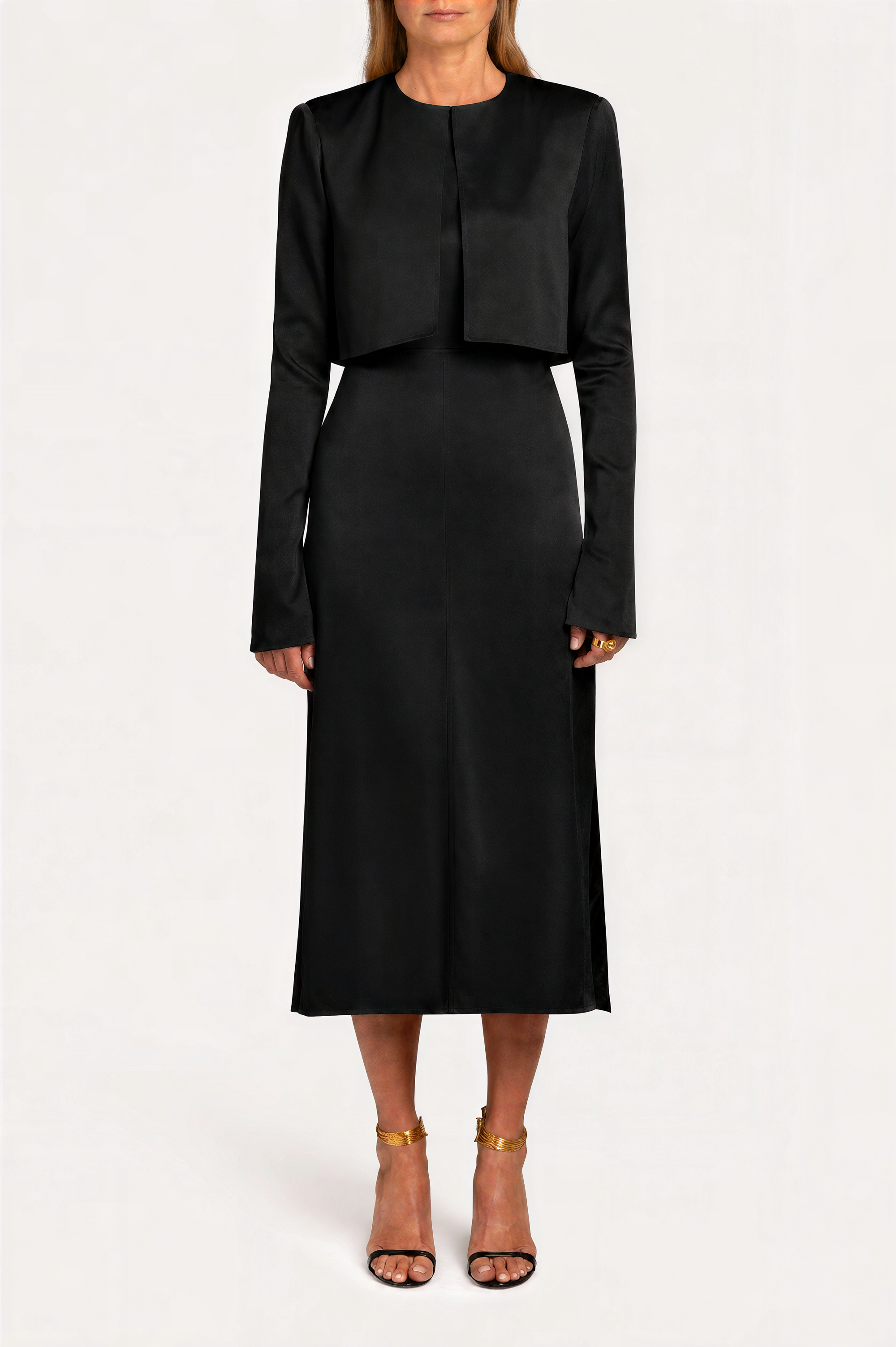 Open Back Midi Dress