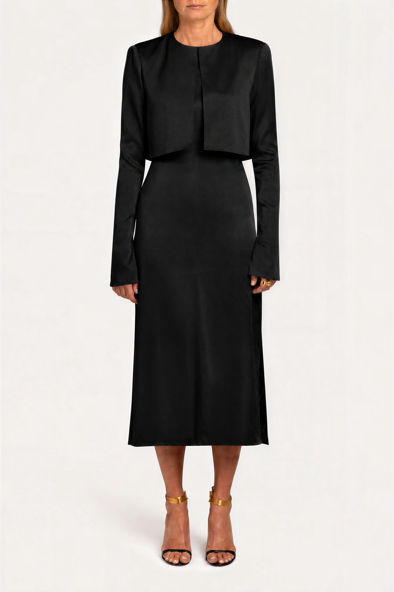 Open Back Midi Dress