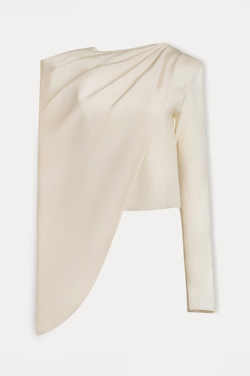 Draped Shoulder Top