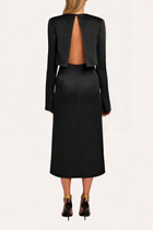 Open Back Midi Dress