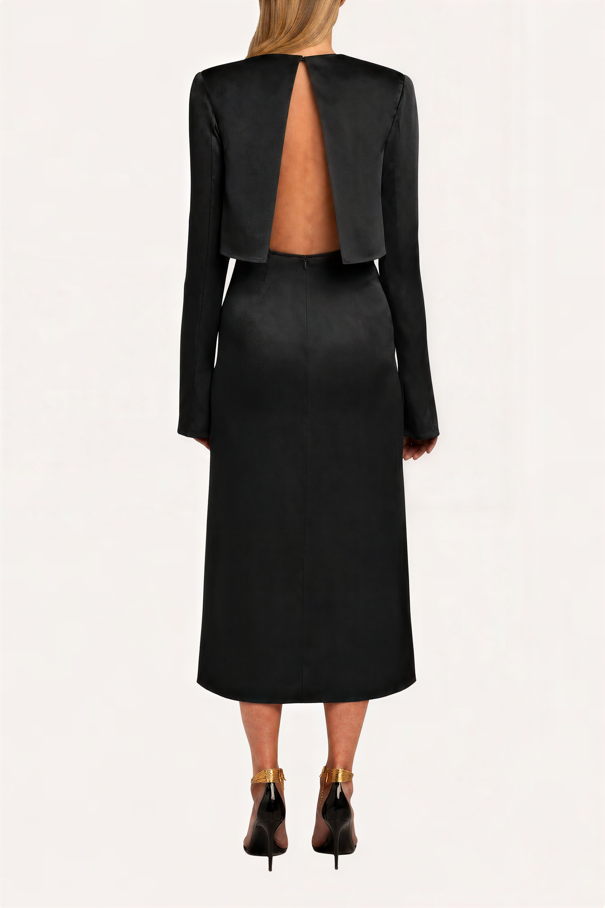 Open Back Midi Dress