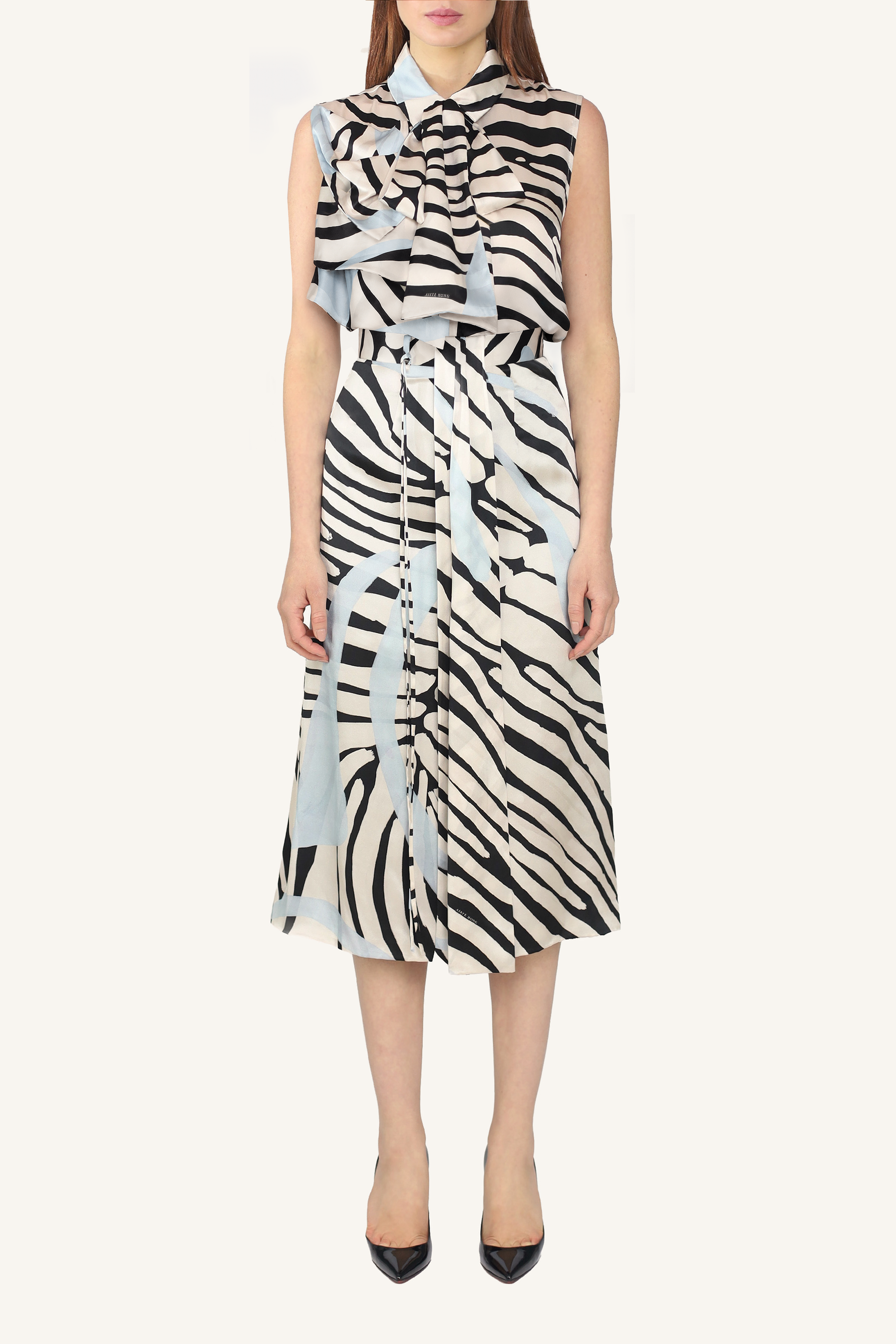 Draped Midi Skirt