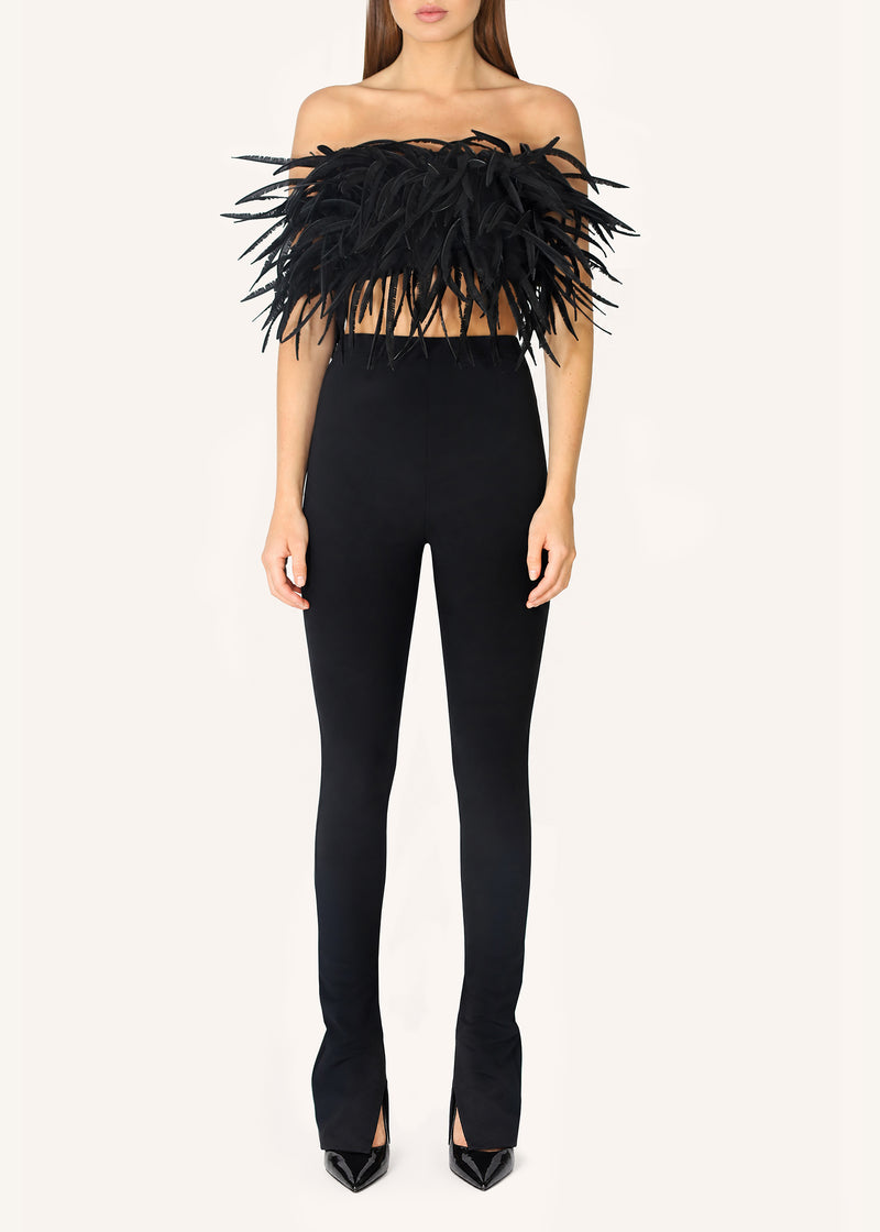 Zipper Feather Bandeau