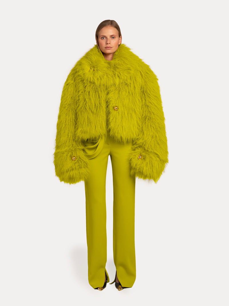 Recycled Polyester Faux-Fur Jacket
