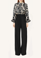 Draped Shoulder Printed Shirt