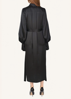 Tie-Neck Shirt Dress
