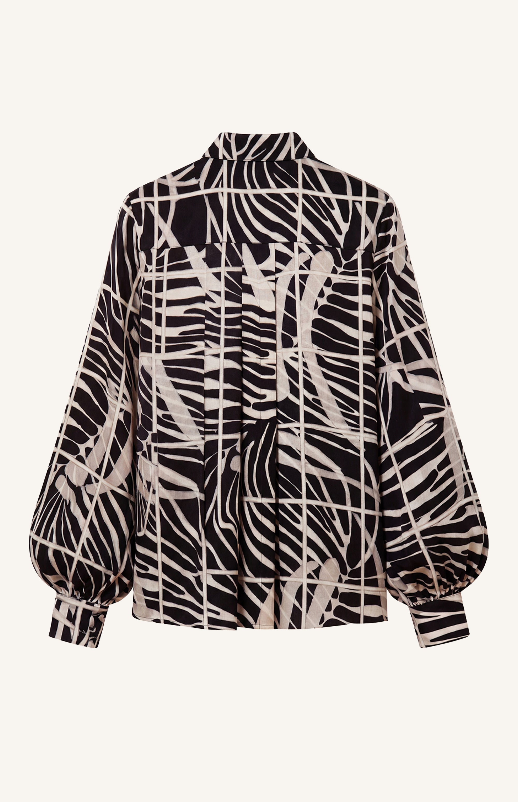 Draped Shoulder Printed Shirt