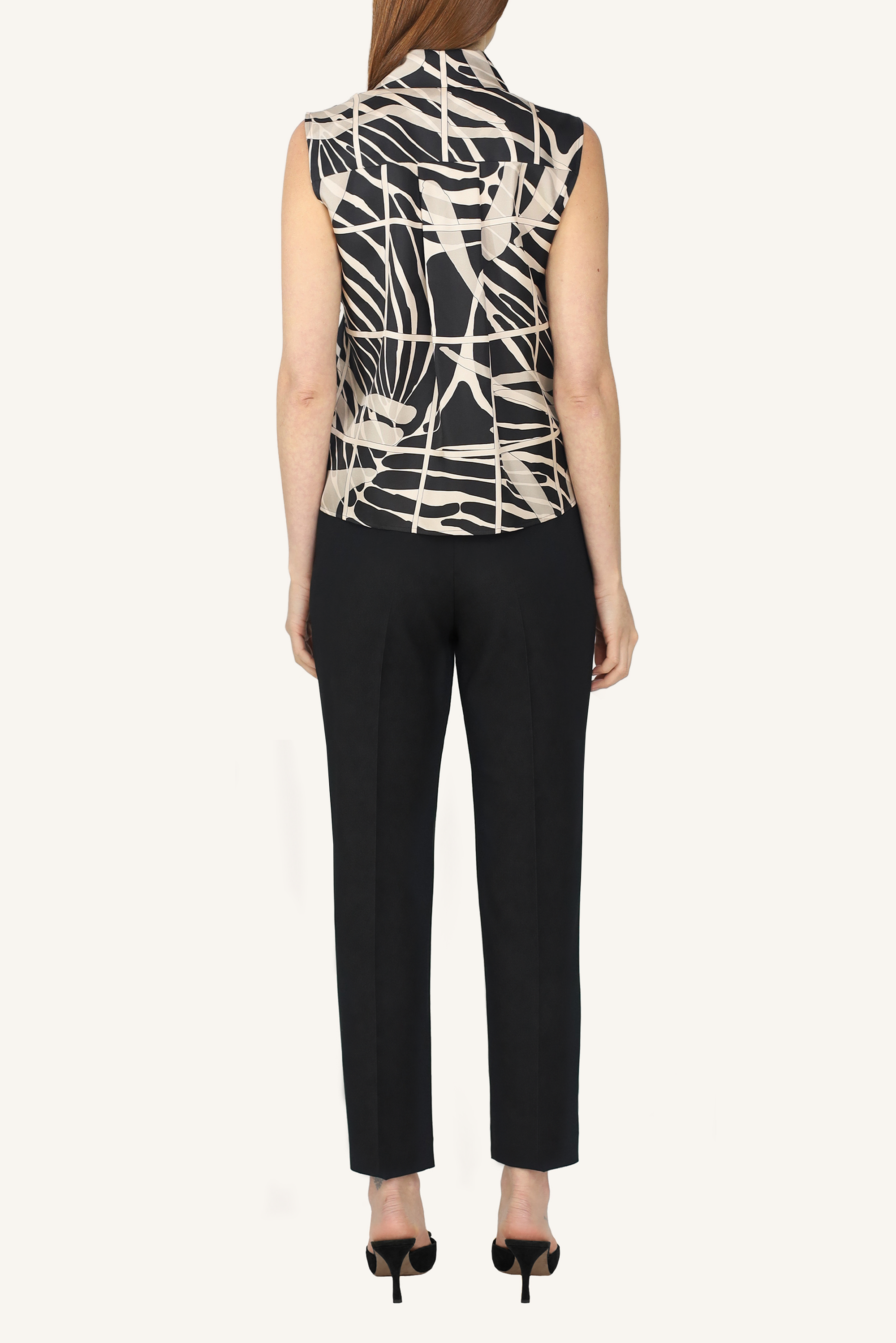 Ruffle Tie-Neck Top