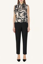 Ruffle Tie-Neck Top