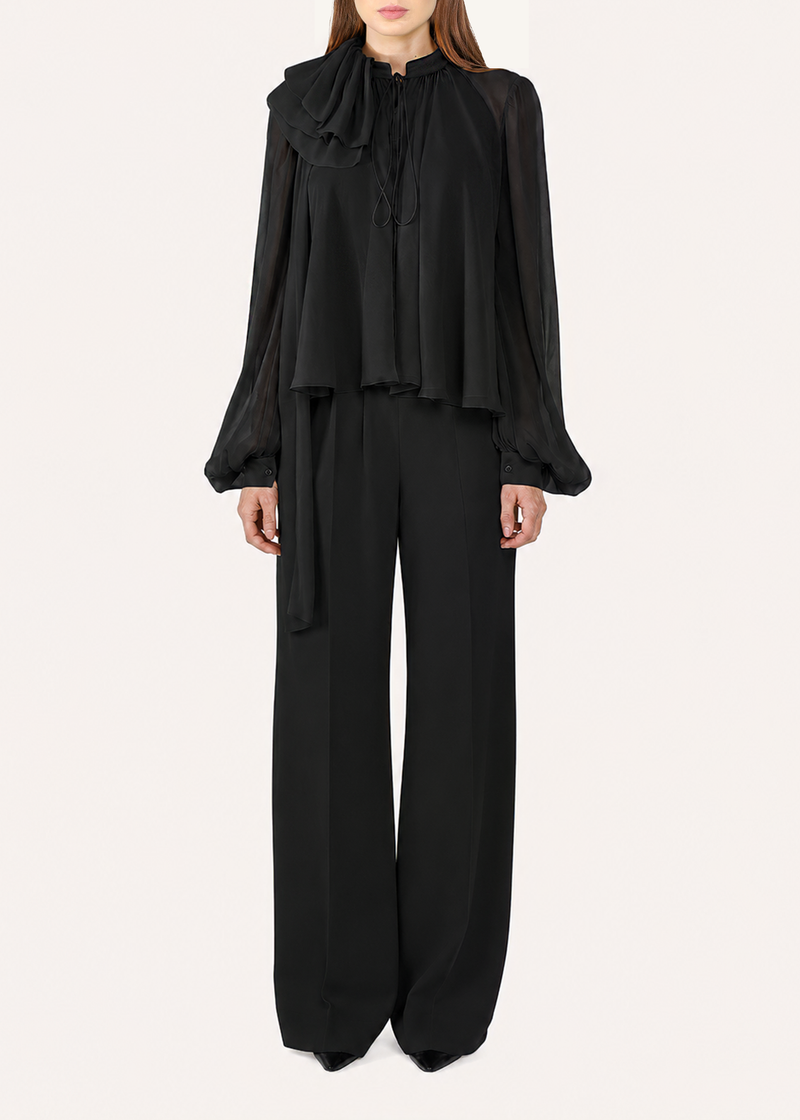 Ruffle Collar Blouse