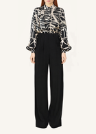Wide Leg Pleat Pants