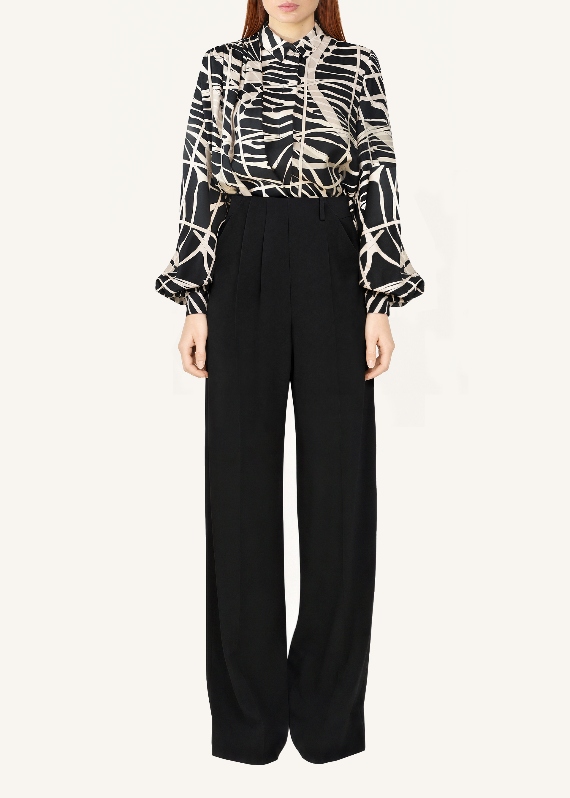 Wide Leg Pleat Pants