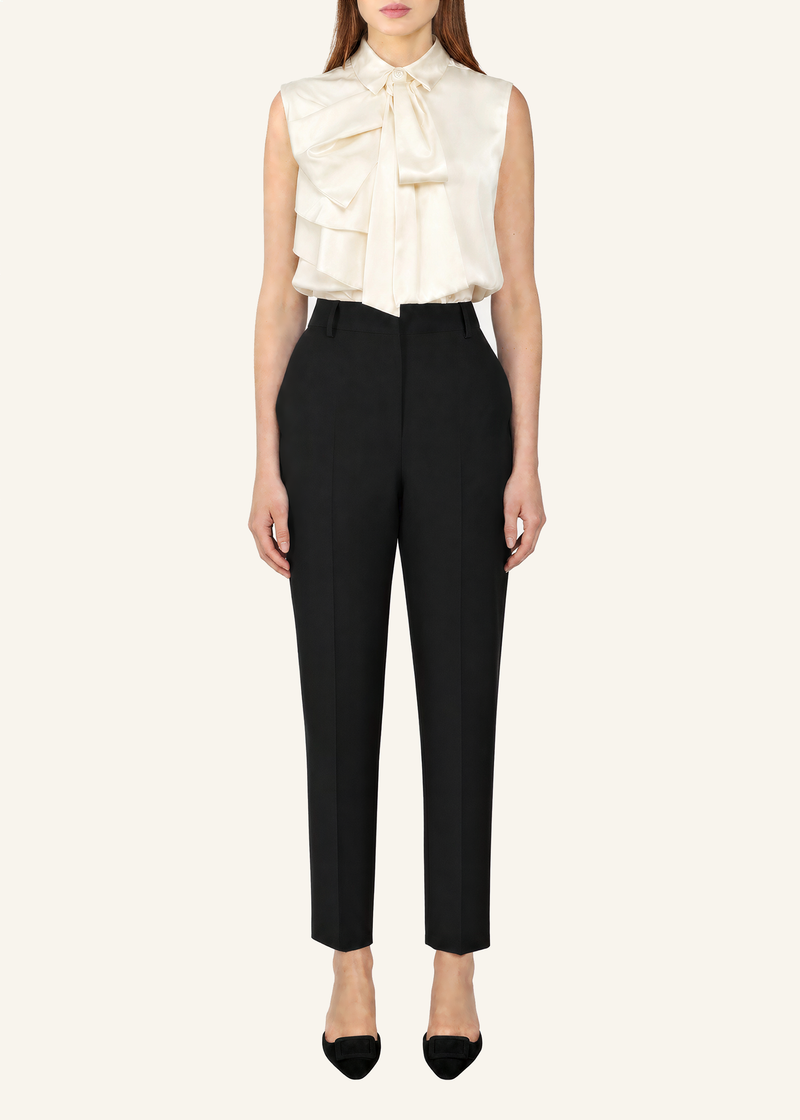 Ruffle Tie-Neck Top