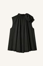 Ruffle Tie-Neck Blouse