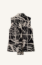 Ruffle Tie-Neck Top