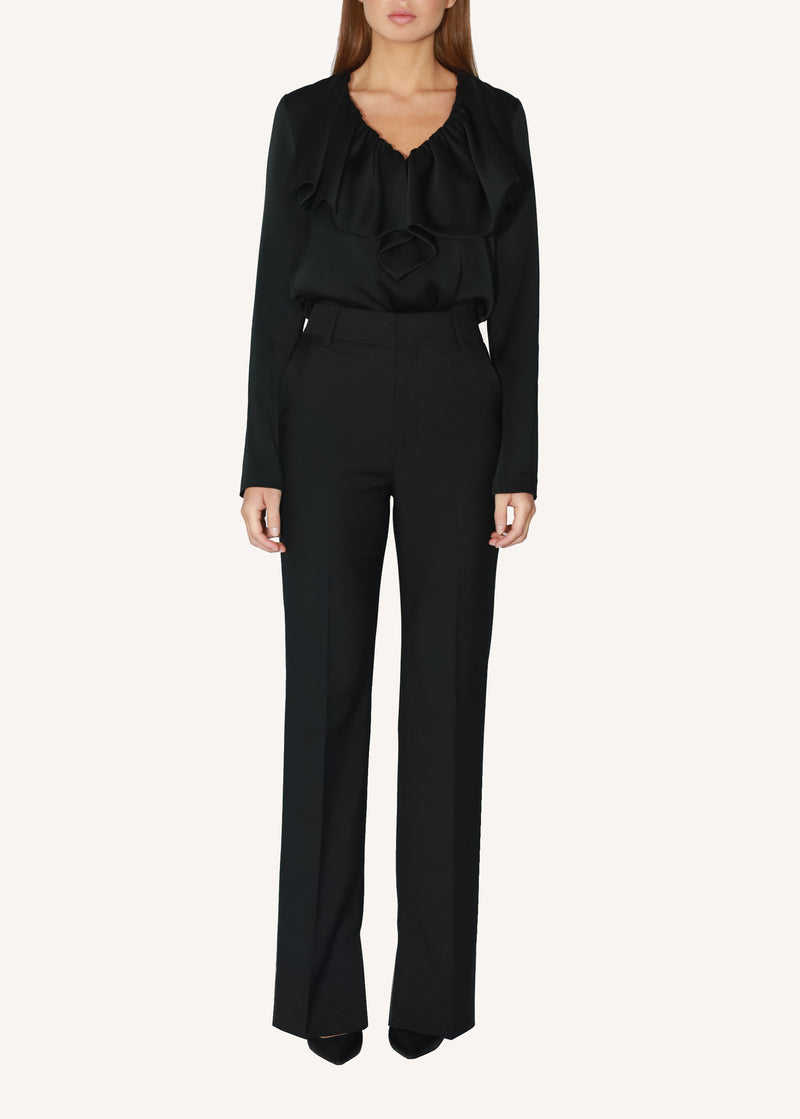 Slit Hem Pants