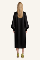 Tie-Neck Shirt Dress