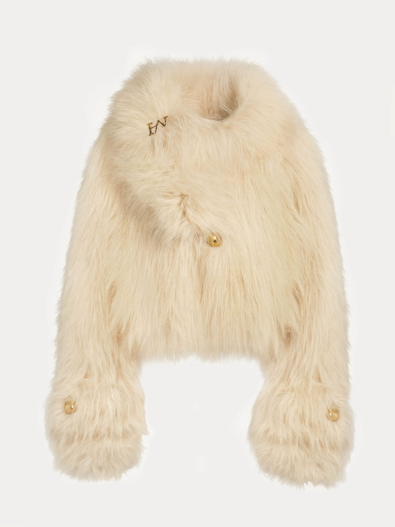 Recycled Polyester Faux-Fur Jacket