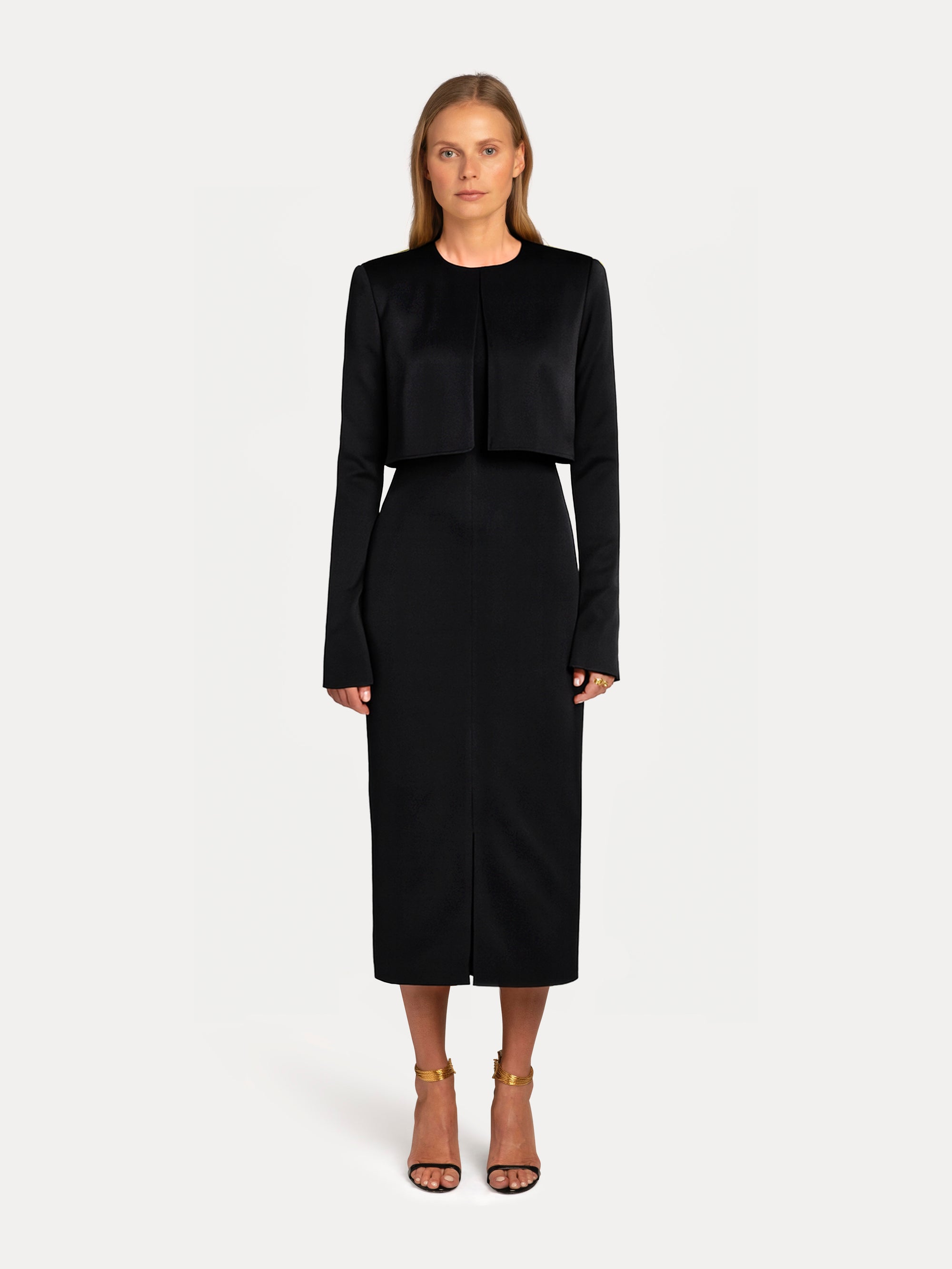 Open Back Midi Dress