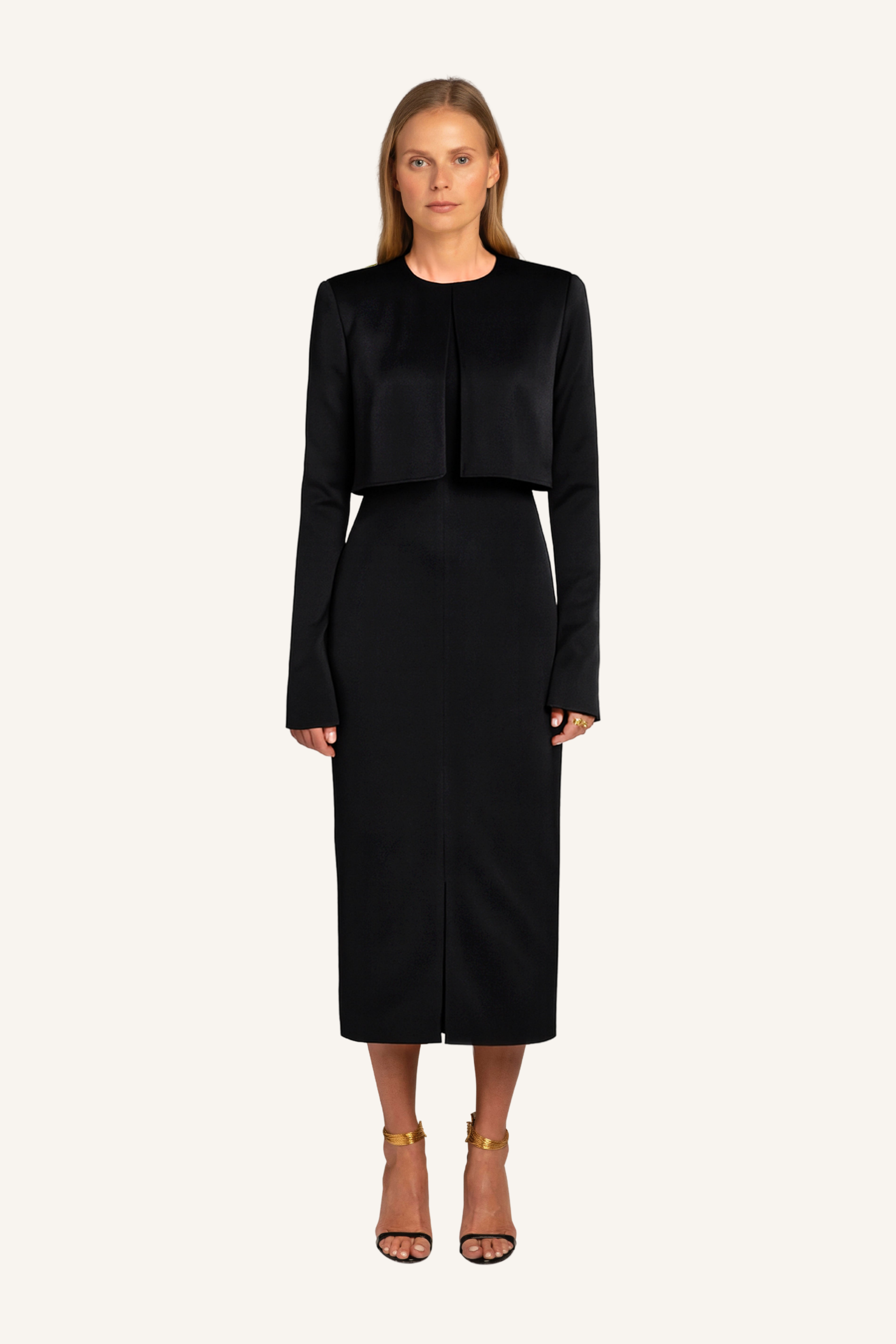 Open Back Midi Dress