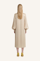 Tie-Neck Shirt Dress