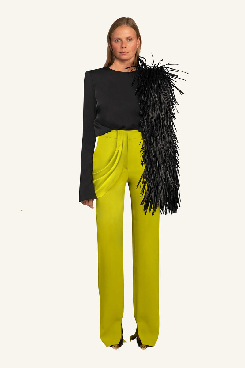 Open Back Raffia Top