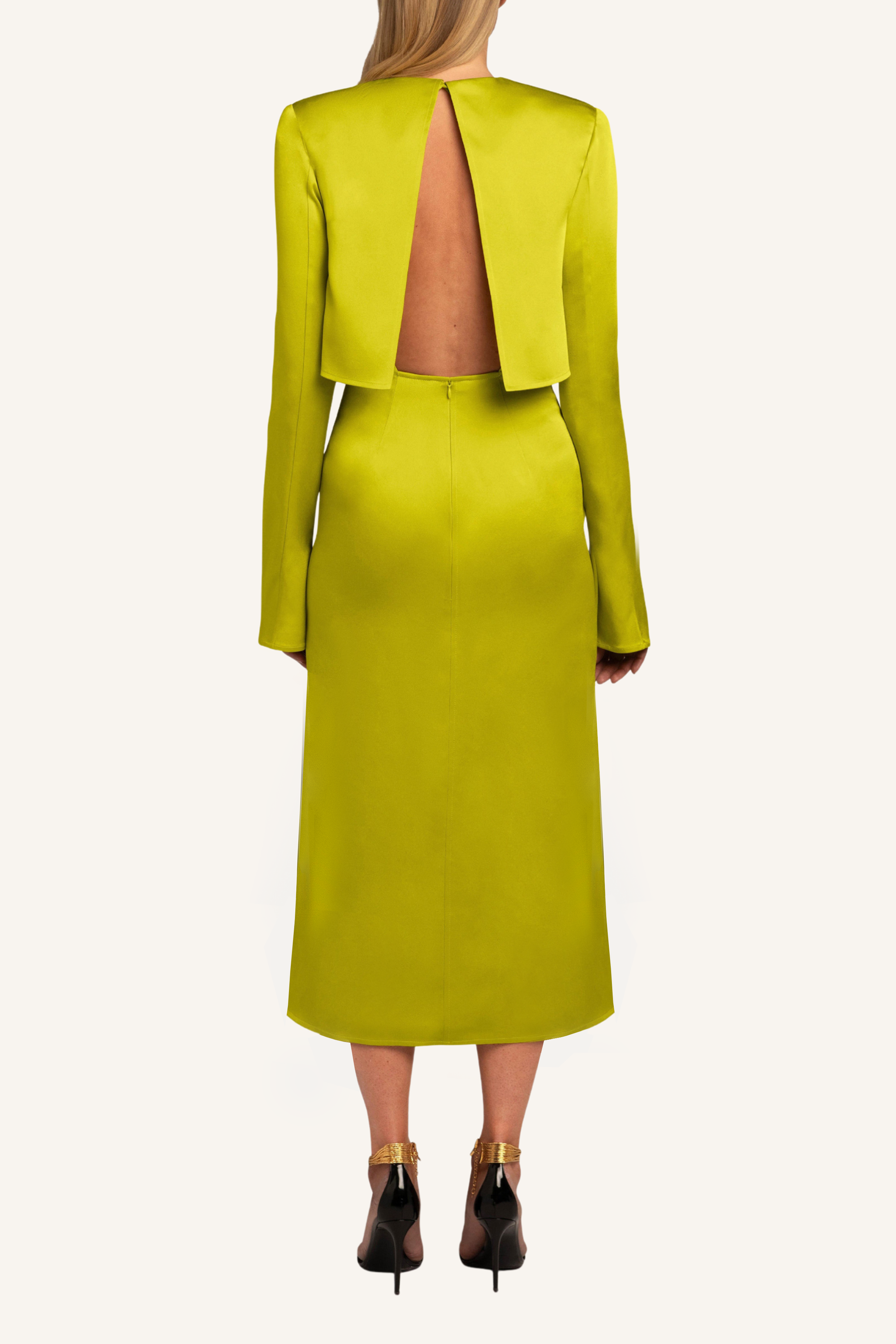 Open Back Midi Dress