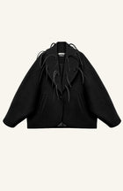 Zipper Feather Coat