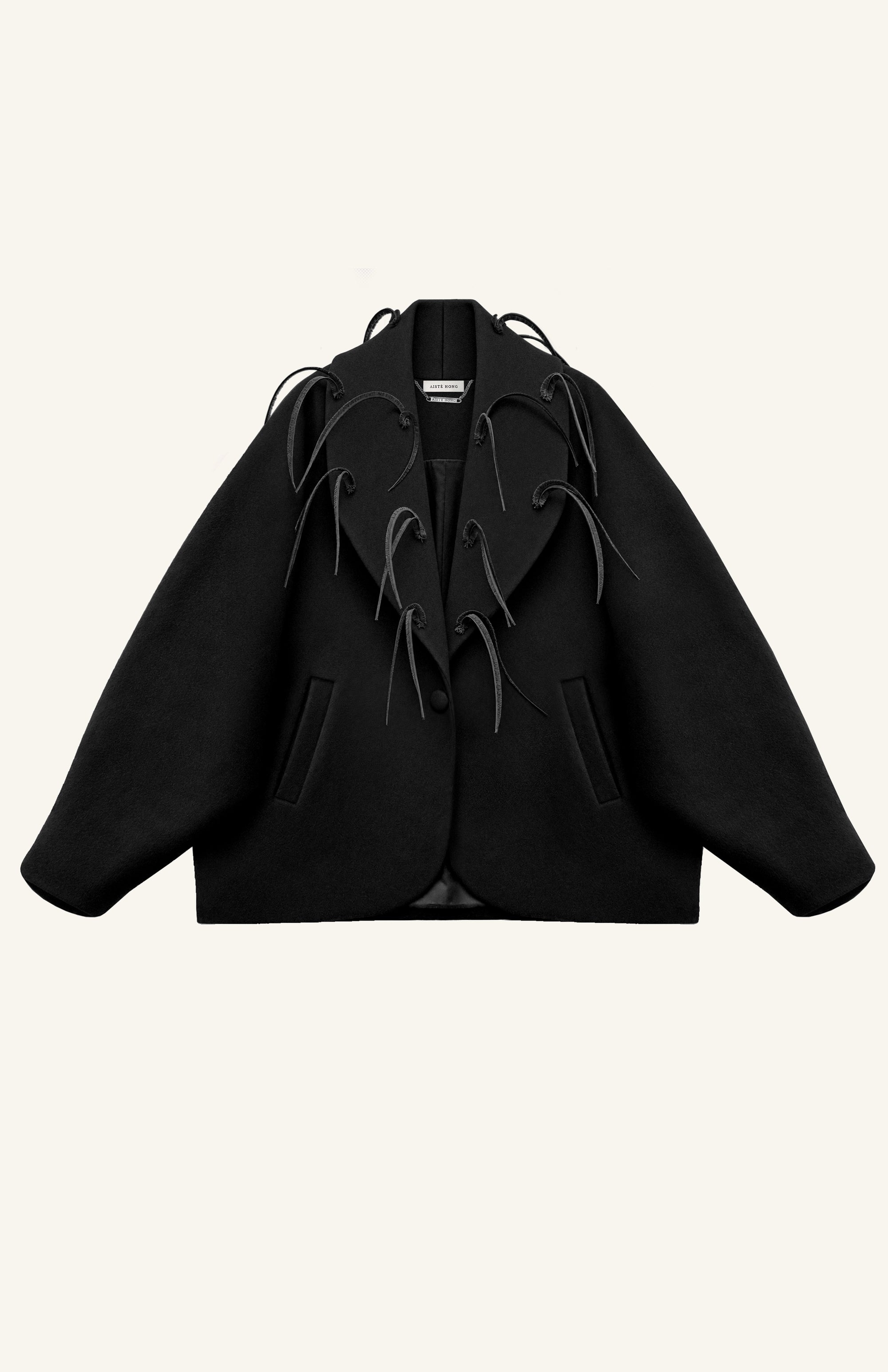Zipper Feather Coat