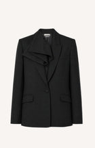 Ruffle Collar Blazer