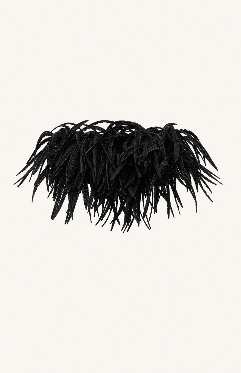 Zipper Feather Bandeau