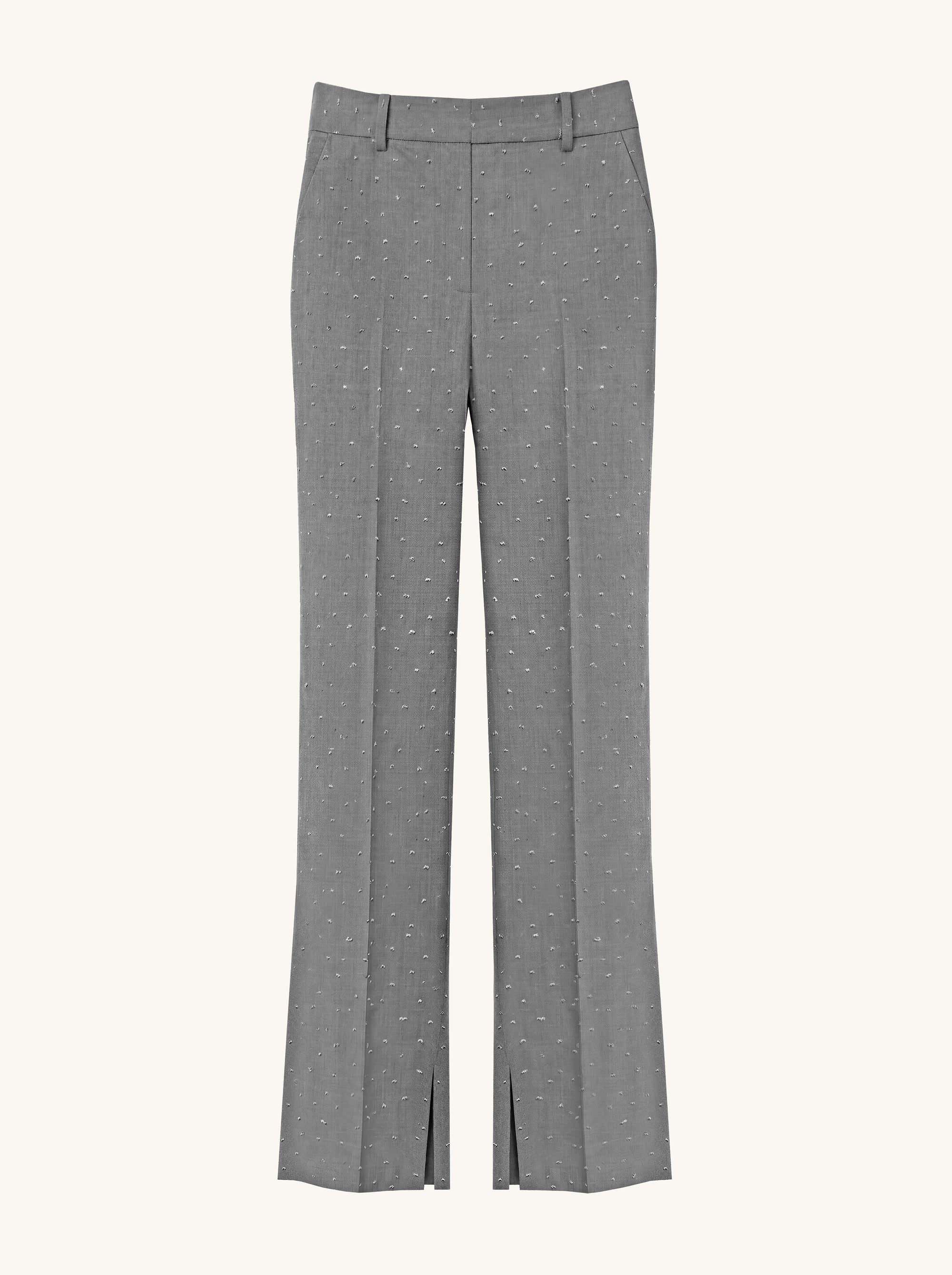 Slit Hem Pants