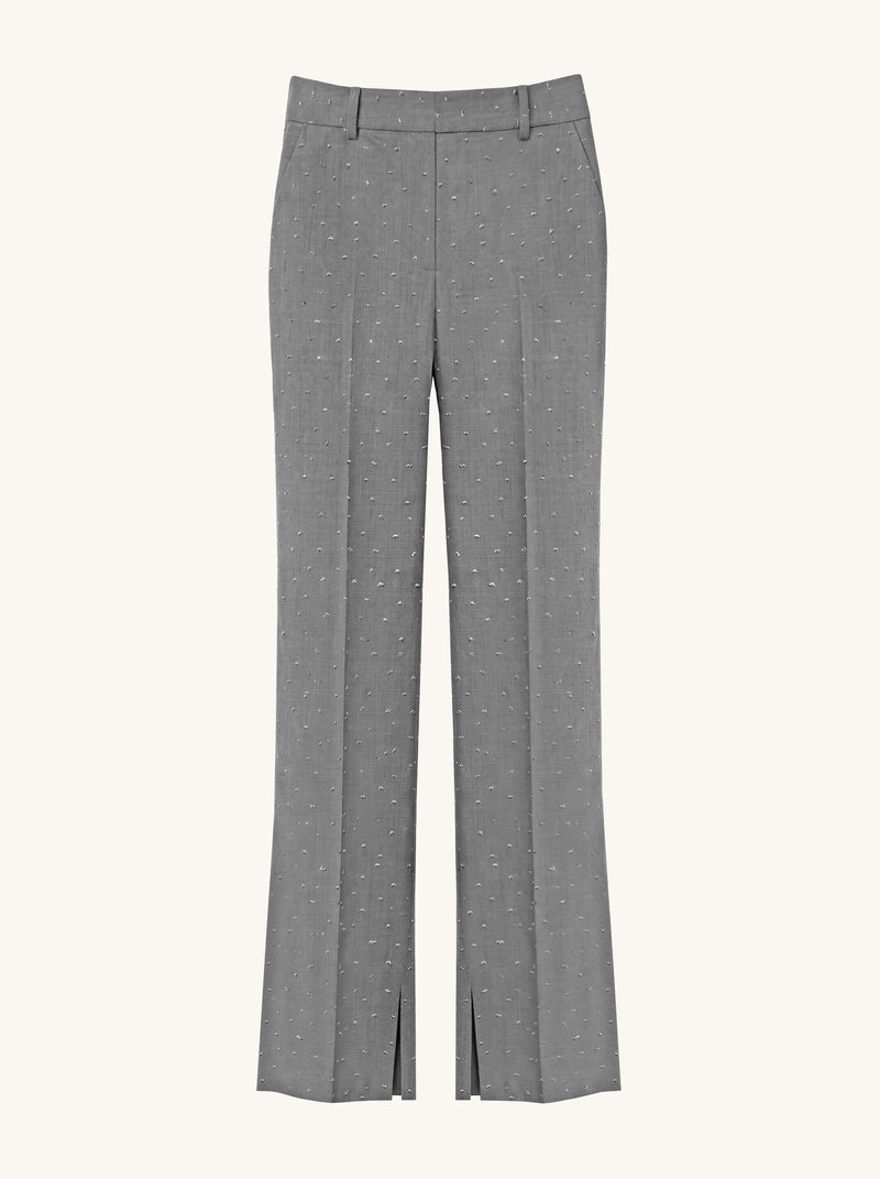 Slit Hem Pants