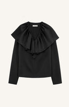 Gathered V-Neck Top