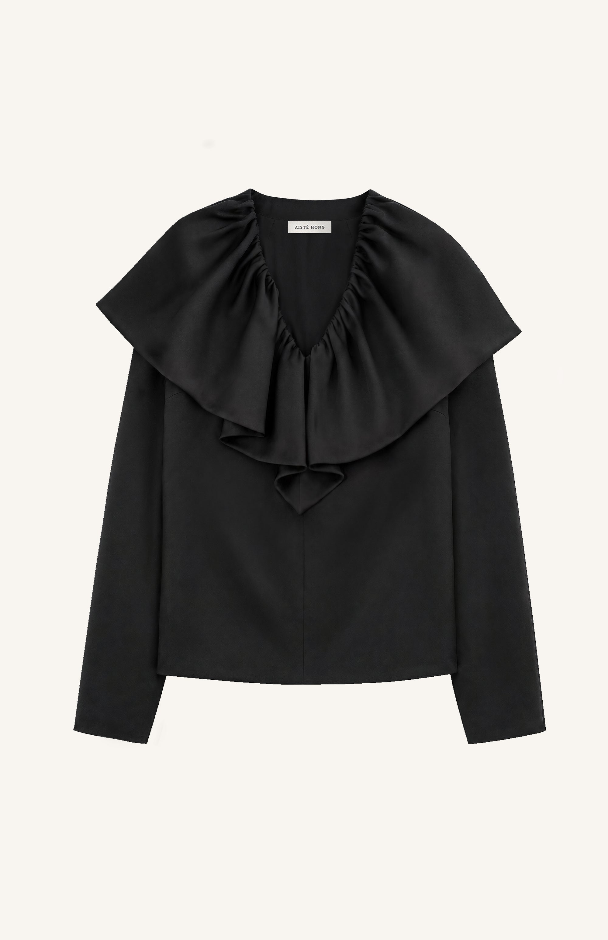 Gathered V-Neck Top