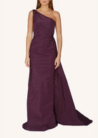 One-Shoulder Train Gown