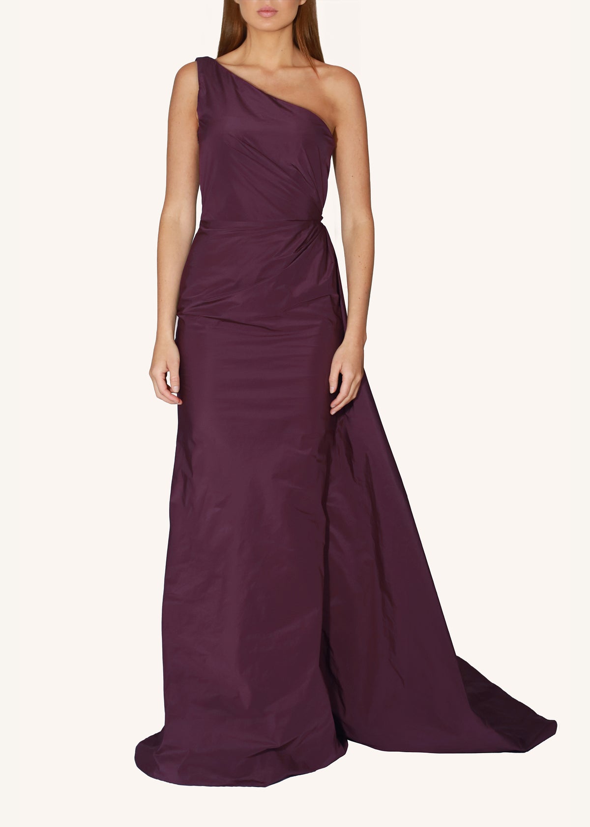 One-Shoulder Train Gown