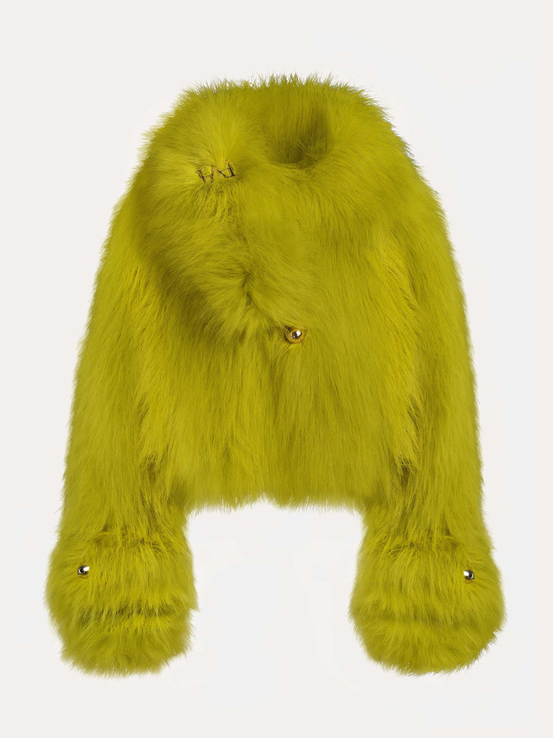 Recycled Polyester Faux-Fur Jacket