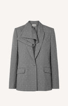 Ruffle Collar Blazer