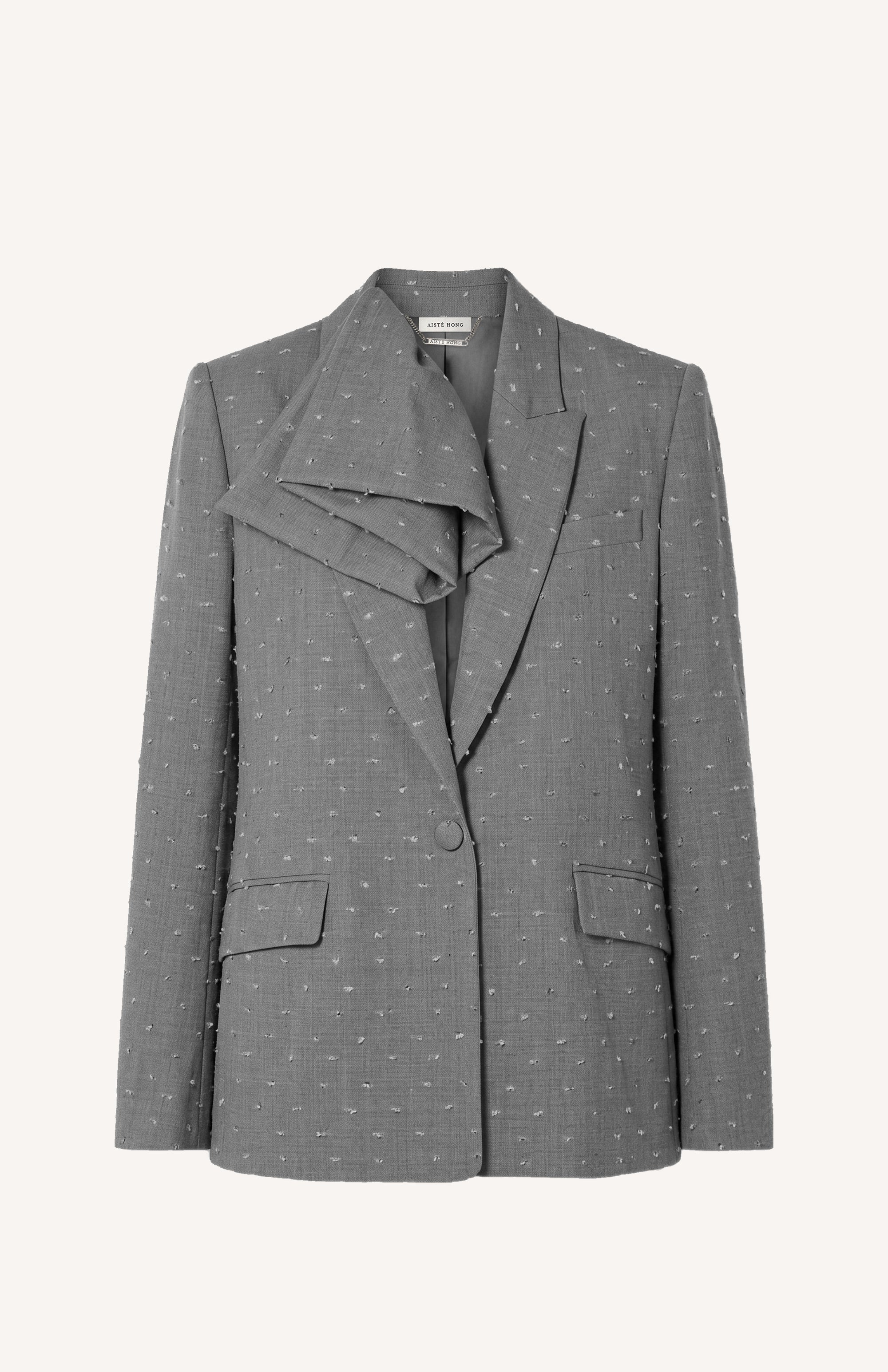 Ruffle Collar Blazer