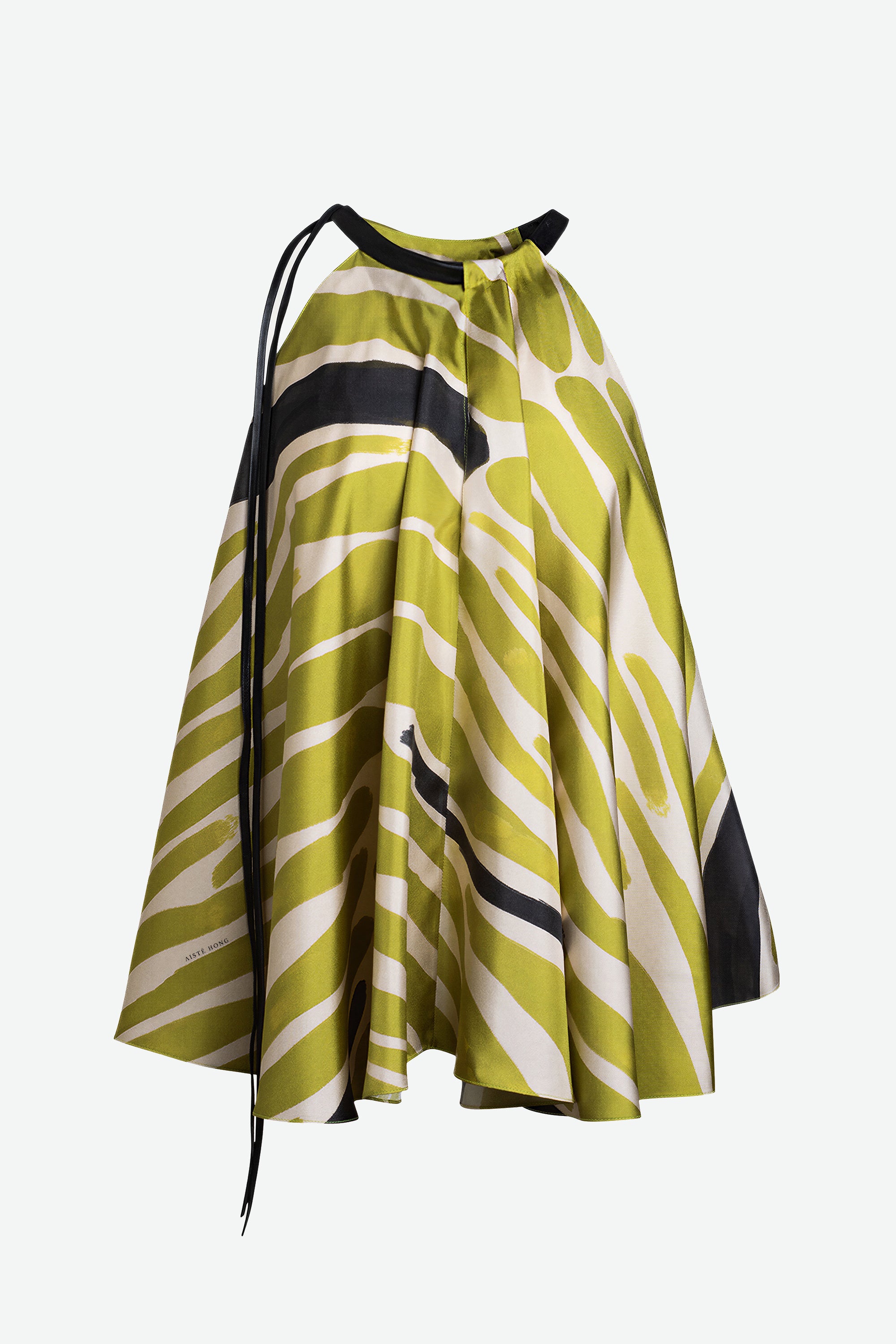 Printed Leather Trim Halter