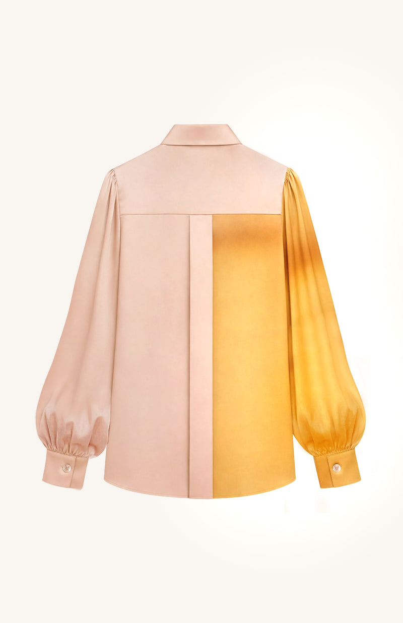 Printed Draped Shoulder Shirt